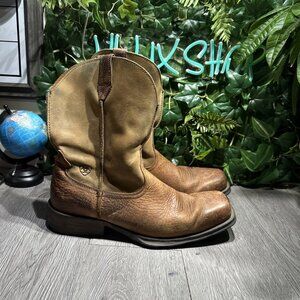 Ariat Mens 10002317 Rambler Bomber Western Leather Work Cowboy Boots Size 13 D